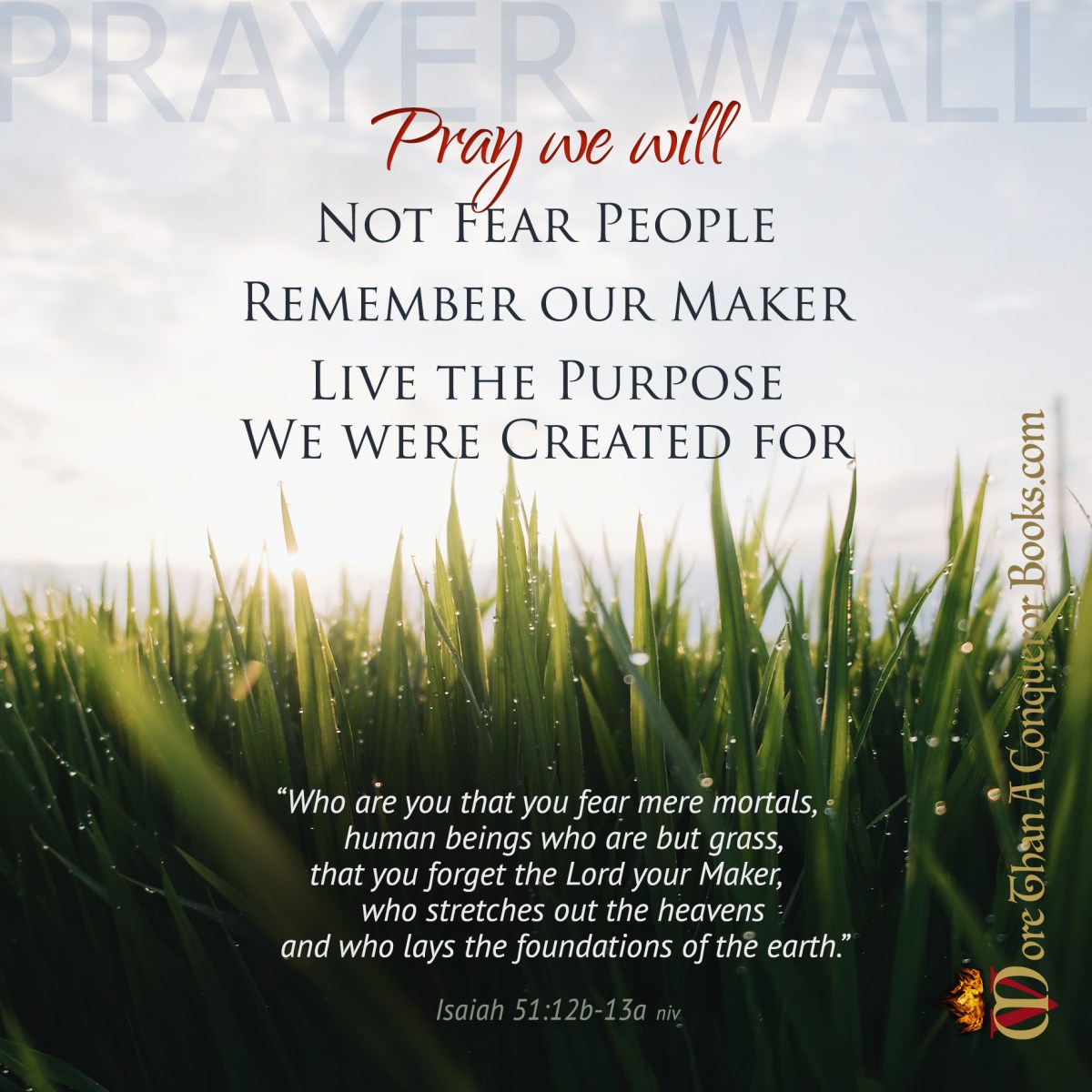 Fear the Lord, not Man – Isaiah&nbsp;51:12-13